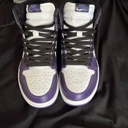 jordan 1 court purple size 11