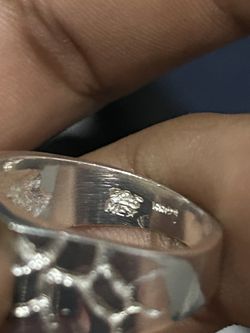 925 Sterling Silver Nugget Ring