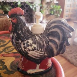 Ceramic Rooster Hand Soap Dispenser MSRP $23.99