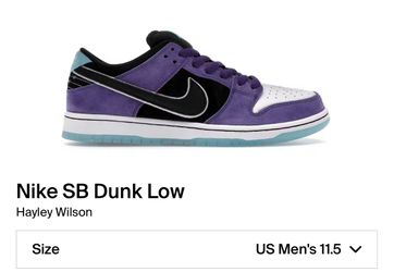 Nike SB Dunk Low Hayley Wilson Sz 11.5M