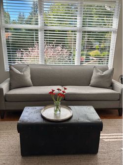 94” Herringbone Tweed Sofa