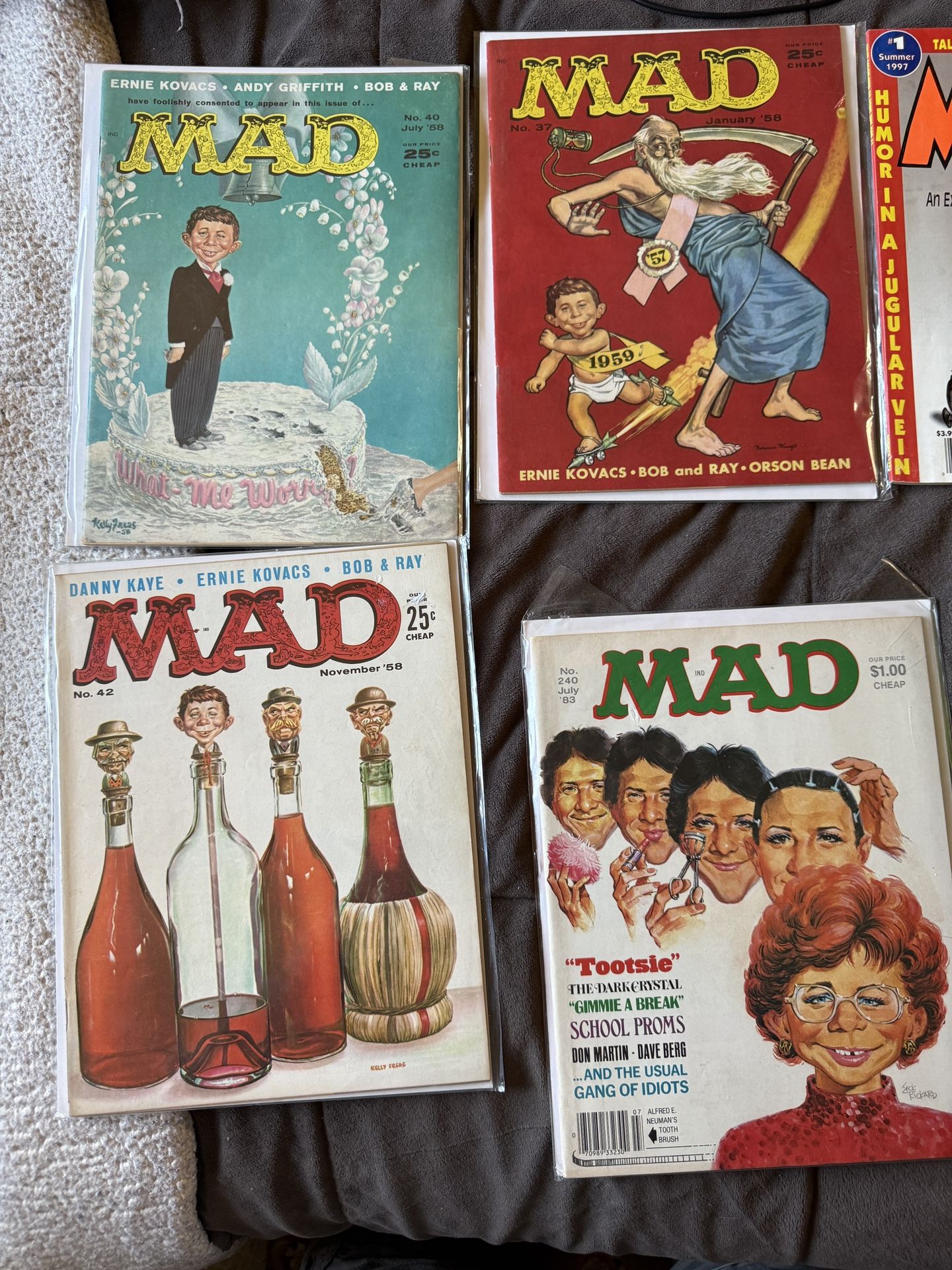 Mad Magazines, 1958 To 2001. 170+ Magazine with Joke Books