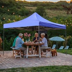 Pop-up Canopy Tent, Canopy Tent with Adjustable Height, Pop-up Tent 10x10, Windproof & Waterproof, Outdoor Canopy with Backpack Bag, 10x10 Tent for Pa