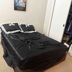 Free Queen Mattress, box frame, Pillows And Blankets!!