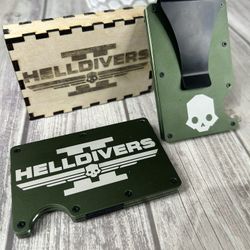 Helldivers 2 Aluminum Wallet With Case