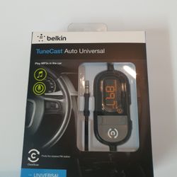 NEW Belkin Tunecast Auto Universal w/ Clearscan F8Z439-P - Play MP3s In The Car!....Condition is New,  in Sealed package. 
NEW

Belkin Tunecast Auto U