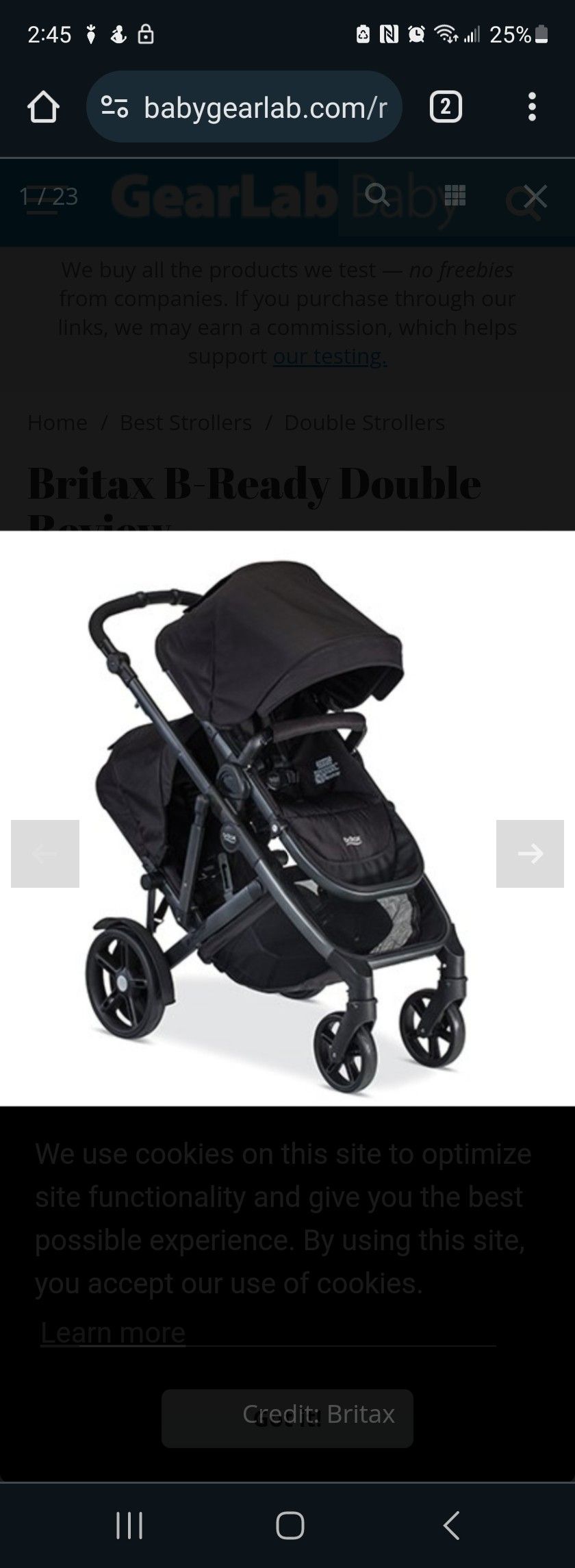 BRITAX B READY DOUBLE STROLLER Taking Offers