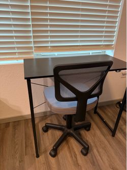 Office desk and office chair