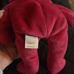 RARE RETIRED TY VALENTINA BEANIE BABIES WITH HOLOGRAM ON TUSHY