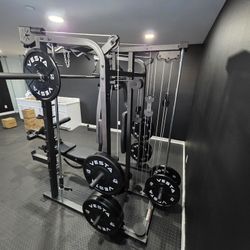 Smith Machine 2001 | Multi-Use Adj Bench | Gym Equipment | Fitness | Squat Rack | Excercise |🔴WEIGHTS AND BARBELL SOLD SEPARATELY 🔴 FREE DELIVERY 🚚