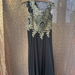 Black And Gold Dress