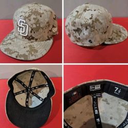 SD Padres 2013 Stars N Stripes Desert Camo Hat Pre Owned But In Perfect  Condition Size 7 1/8