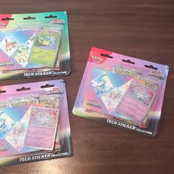 3x Prismatic Evolutions Tech Sticker Collection