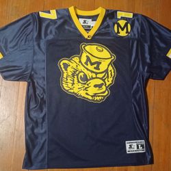 Vintage Starter Jersey Michigan Wolverines Men's Size Large Big Logo 