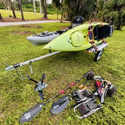 Hobie Fishing Kayaks With Yakima Trailer 