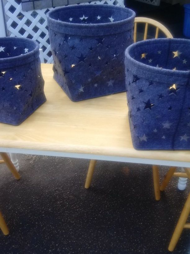 Brand new π Baskets Set Of 3 High quality Durable