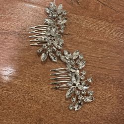 2 Pcs Bridal Hair Accessories 