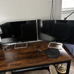 HP 27ec Monitors (two)