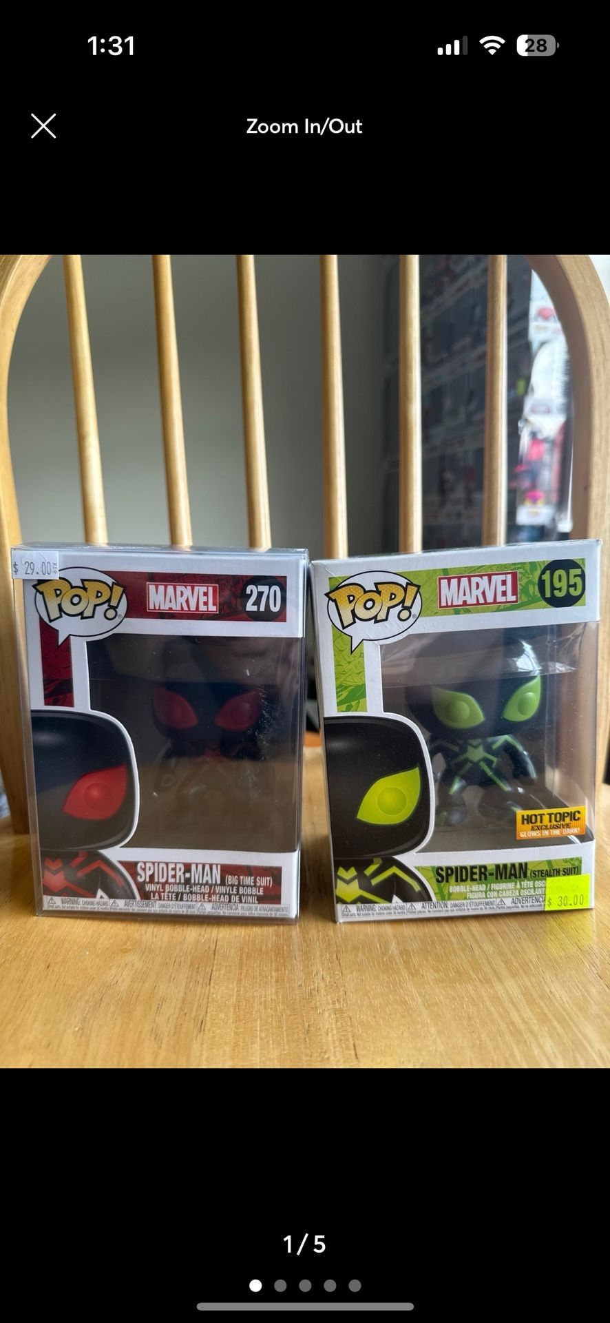 Spider Man Funkos 