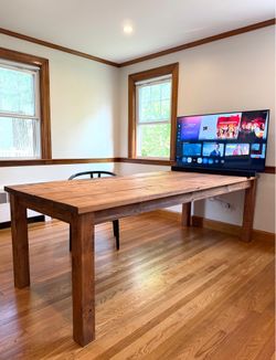 [RRP $2200] Custom Made 8ft Solid Wood Dining Table