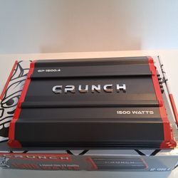 CRUNCH 1500 WATTS 4 CHANNEL BUILT-IN CROSSOVER CAR AMPLIFIER 