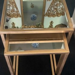 Set Of 2  Nesting Tables-big —23 Inches Tall X16 Inches Wide,small Is 20 Inches Tall X 12 Inches Wide 