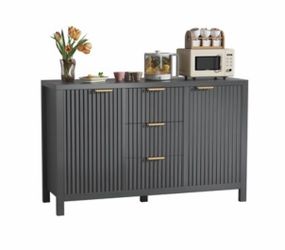 47.2-inch Fluted Sideboard Buffet Cabinet