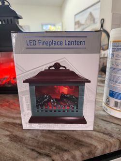 LED Fireplace Lantern