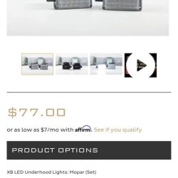 10-18 Ram LED Morimoto underhood Light 