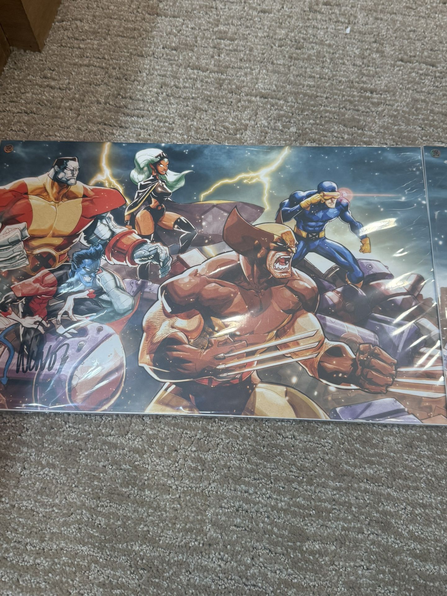 X Men signed Posters 