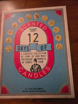 Trader Joe's 12 Days of Scented Candles Set