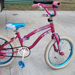16" Girl's Bicycle with Training Wheels