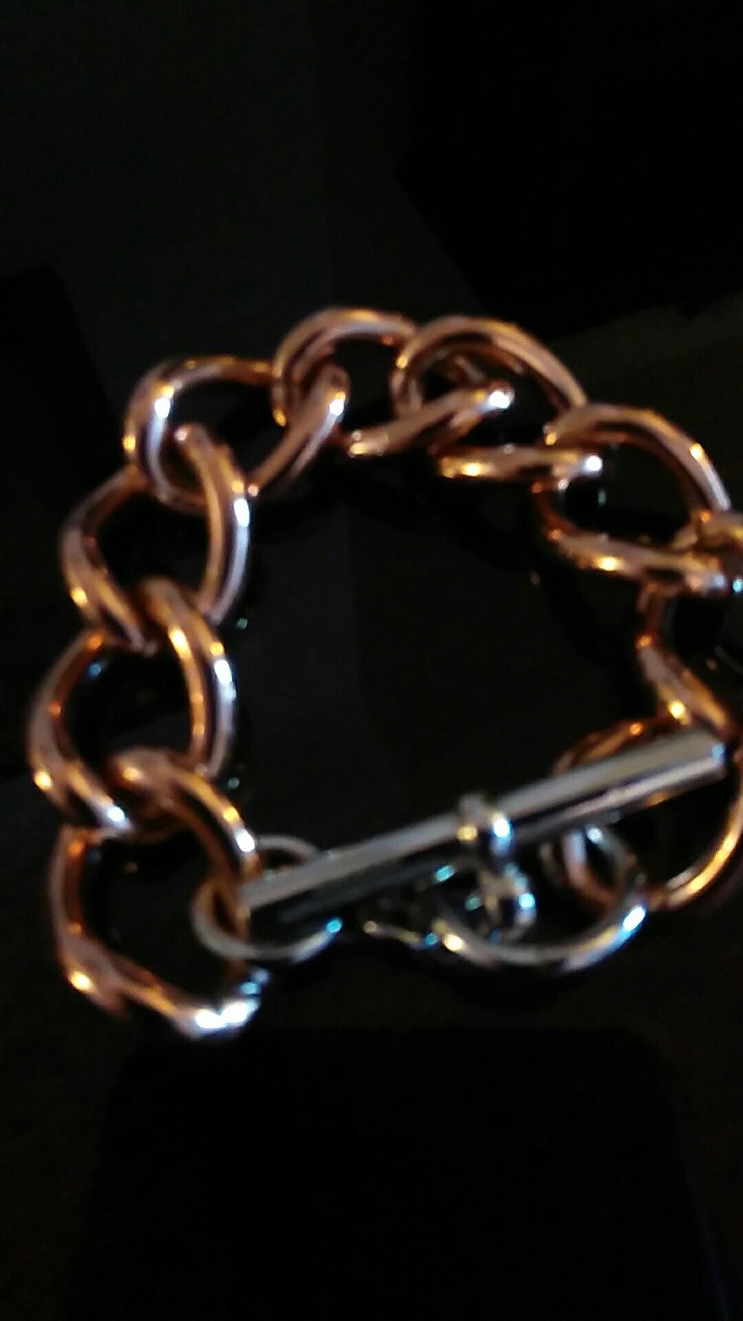Diego Massimo Bronze Rose Rhodium Bracelet