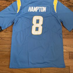 Power Blue Los Angeles Chargers Omarion Hampton jersey
