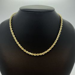 Gold Rope Chain 10K New 