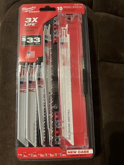 Milwaukee Sawzall 10 Piece Blade Set