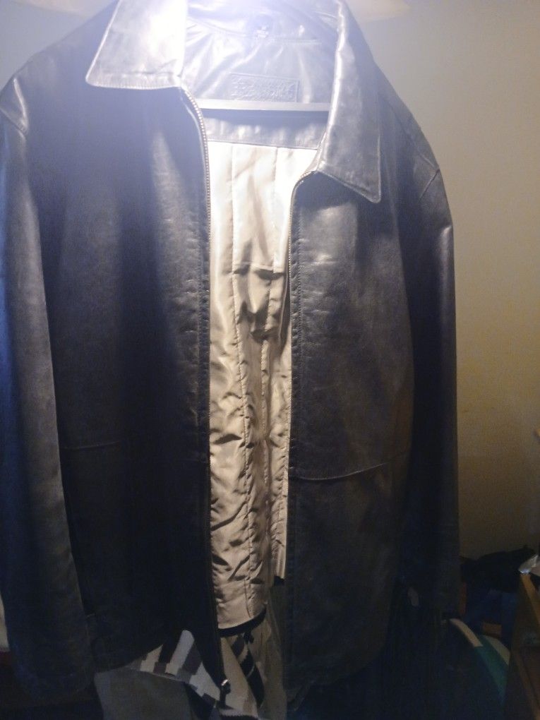 Old School Old School Biker Leather Jacket Mint Condition