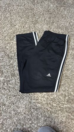 Adidas Track Pants Black with White Stripes