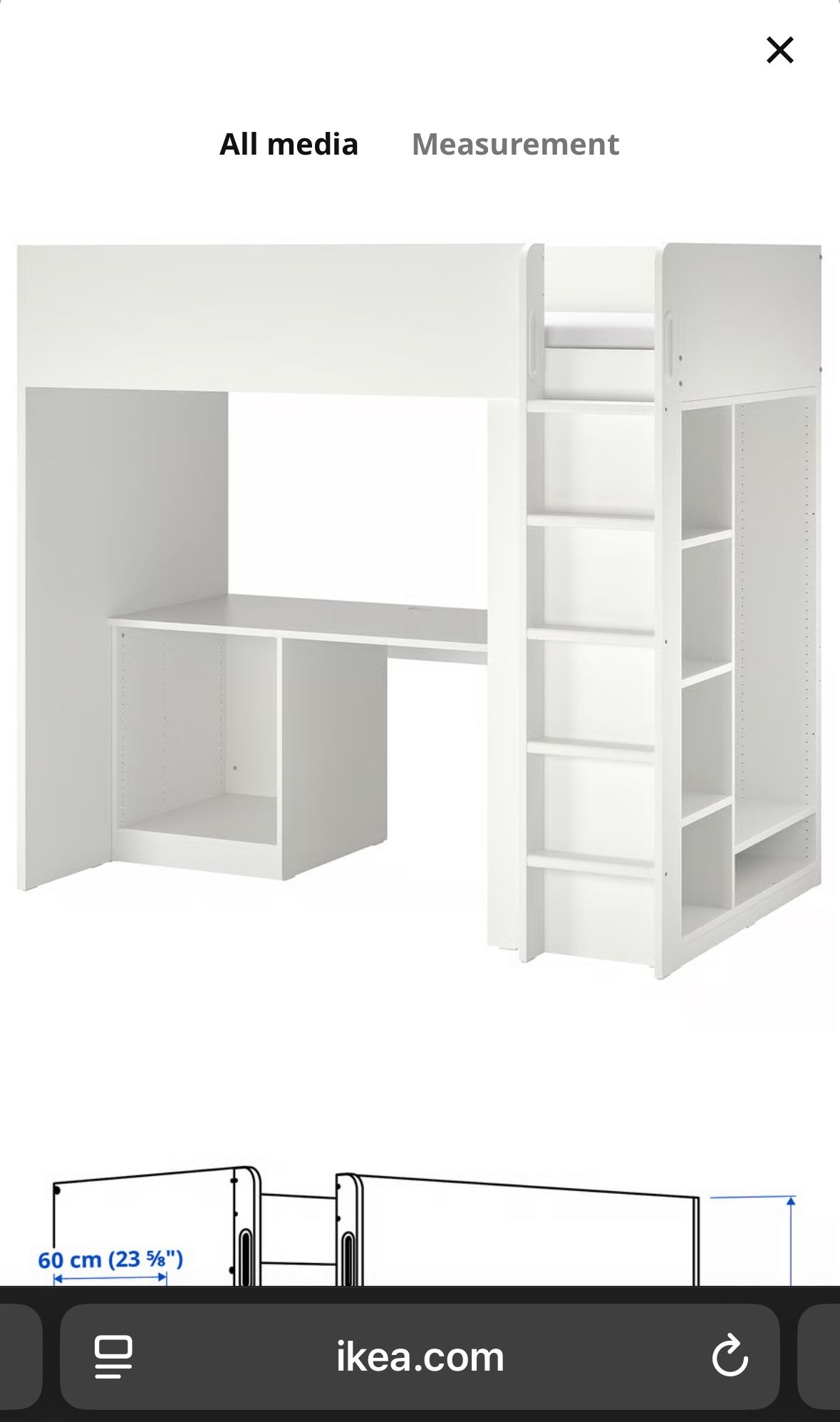 IKEA Loft Bed Twin (must Be Picked Up At My Storage By 6/23)