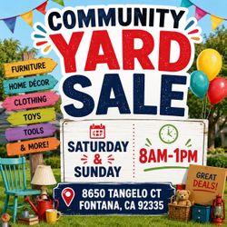 Community Yard Sale TODAY
