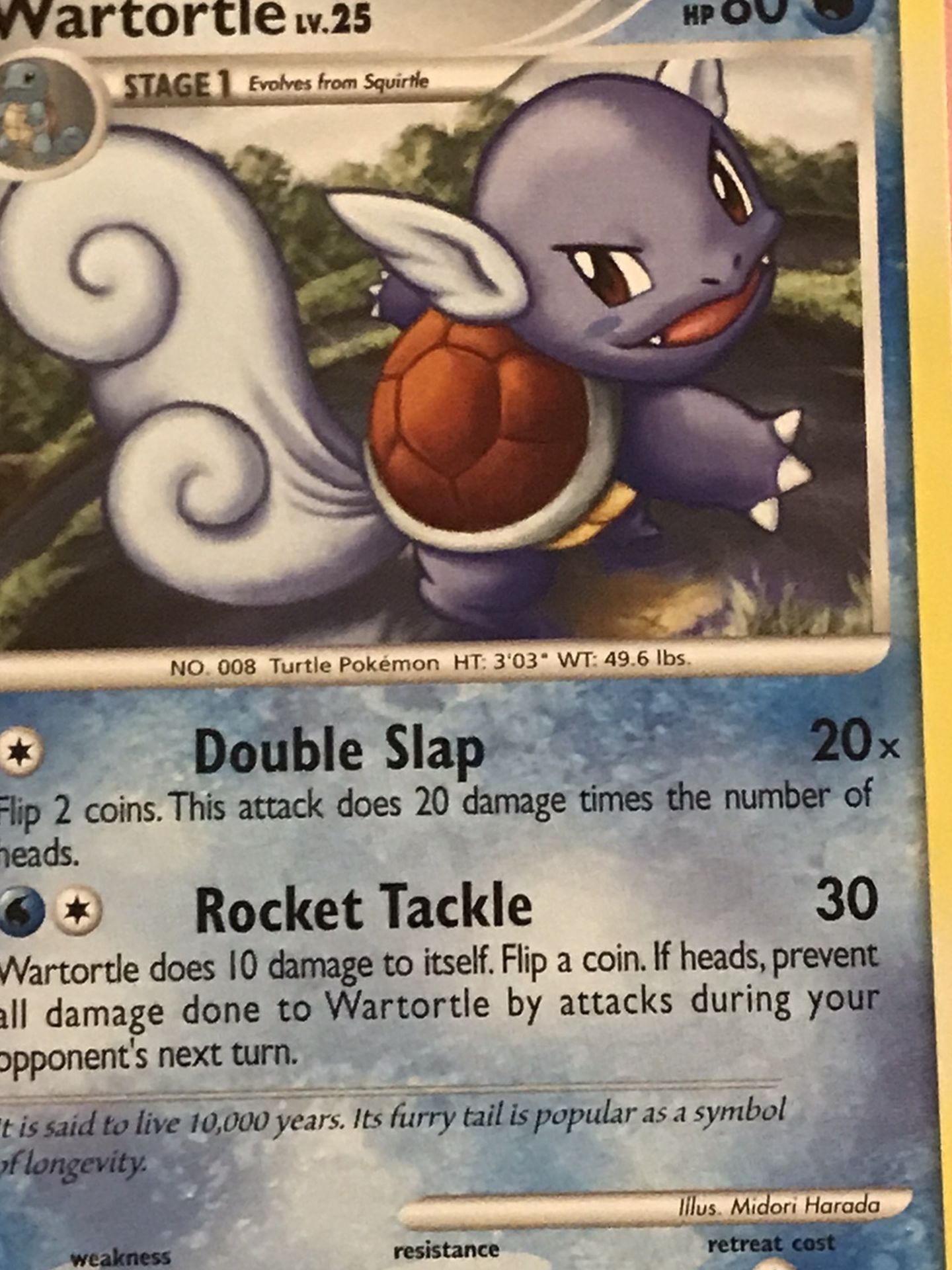 Pokemon Platinum Set UN-COMMON Wartortle 65/127