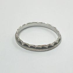 14K White Gold Ring
