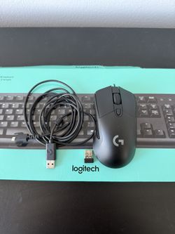 Logitech G703 Wireless Gaming Mouse - Black -  No weight