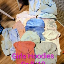 12 Adorable Crop Hoodies Bundle Sz Girls 8/10