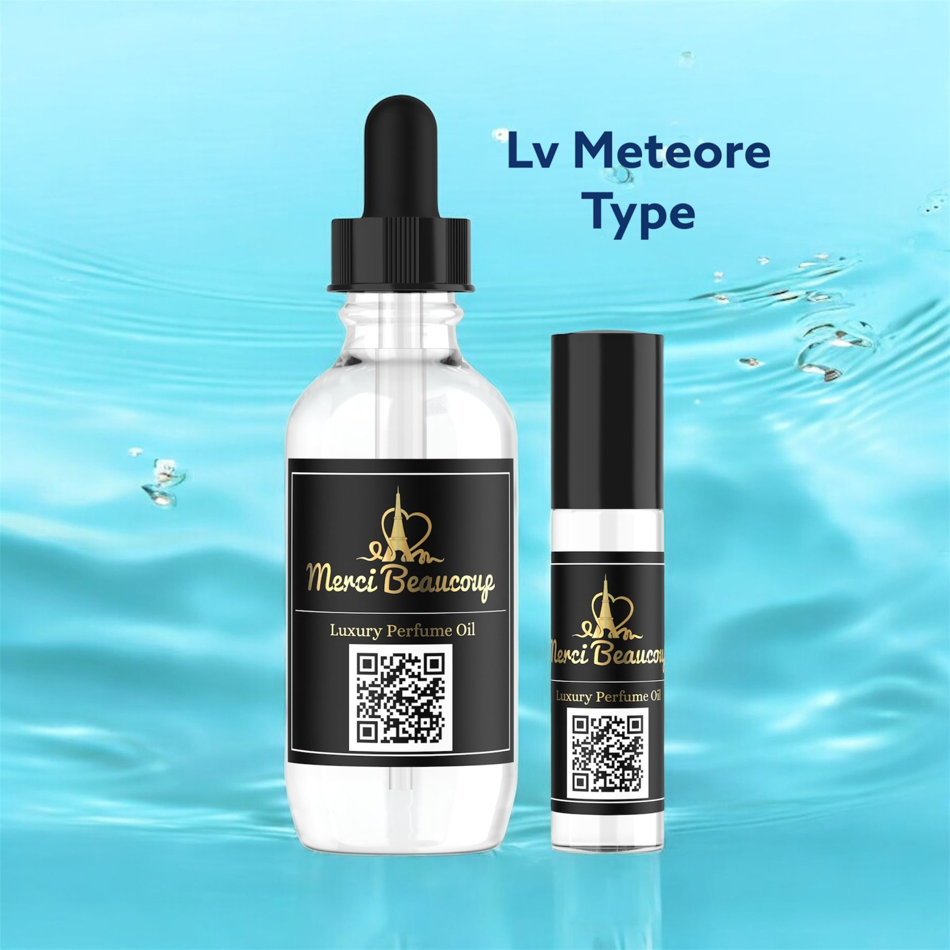 Lv Meteore Men Type Fragrance Cologne Perfume Body Oil Long Lasting 60ml