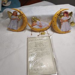 Bradford Exchange "Magical Moonbeams" Angel Ornament Collection 