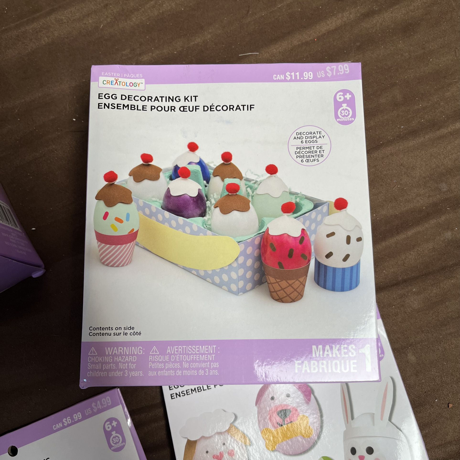 Easter DIY Egg Decorating Kits X4