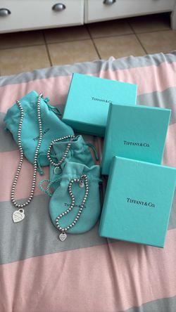 Tiffany & Co. Silver Bead Jewelry Set