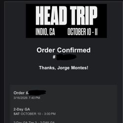 Head Trip Festival Ticket 