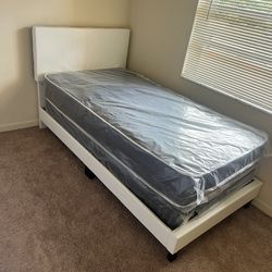 Twin Size Bed With That Mattress All New Furniture And Free Delivery 